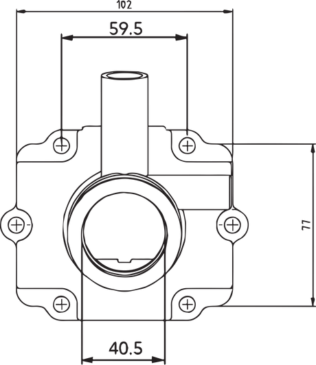 Carburetor Mounting Flange - Polaris 1996 - 1998