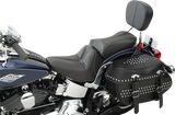 Dominator Solo Seat - w/o Backrest - Black w/ Gray Stitching - FLSTC/N \'06-\'17 2006 - 2017