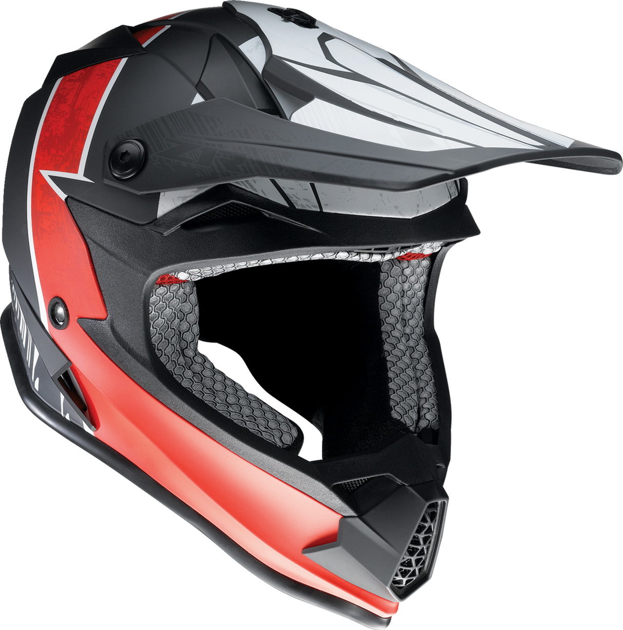 Youth F.I. Helmet - Fractal - MIPS® - Matte Black/Red - Medium