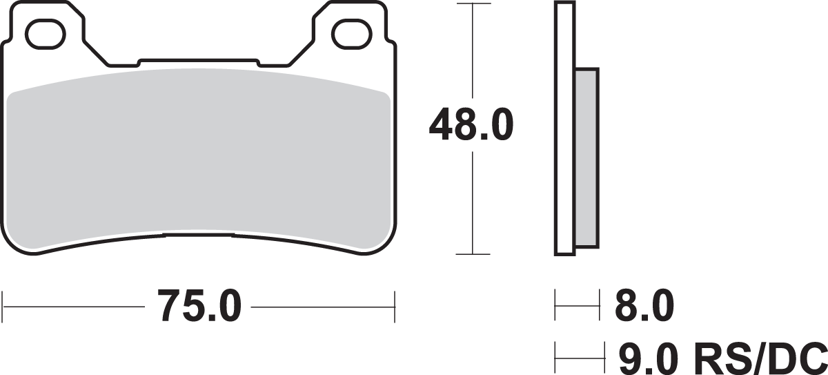 Dual Carbon Brake Pads - CBR 2003 - 2018