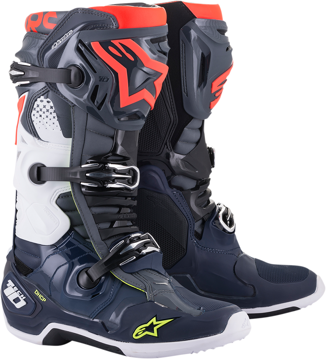 Tech 10 Boots - Dark Gray/Dark Blue/Red - US 7