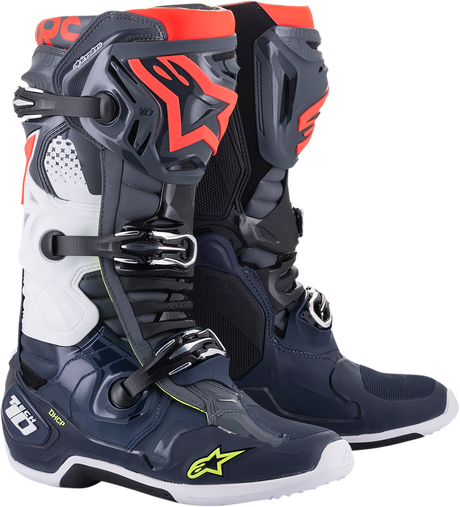 Tech 10 Boots - Dark Gray/Dark Blue/Red - US 9