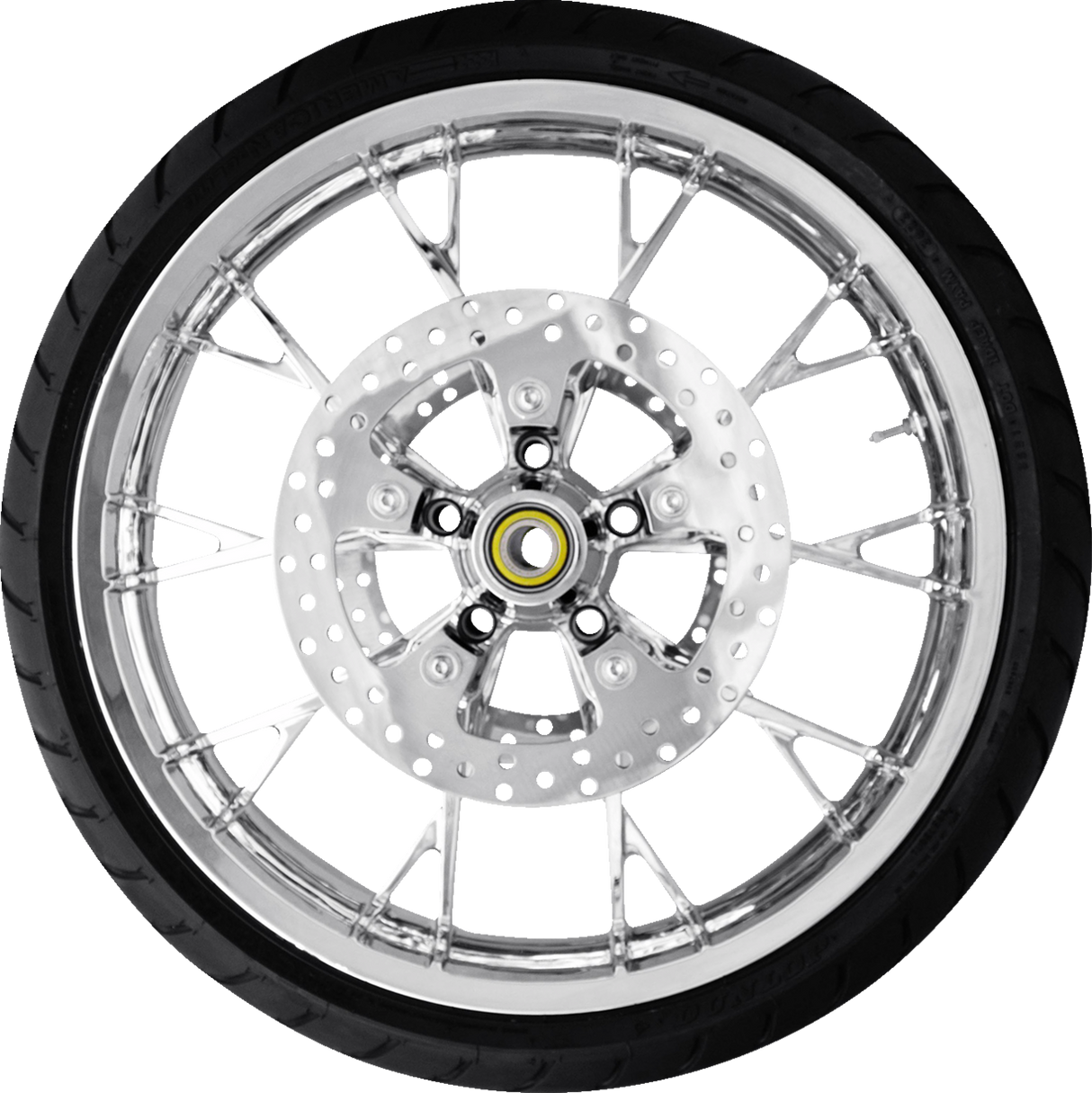 Marlin Front Wheel (21\"/Chrome)/Rotors (11.8\")/Dunlop Tire (130/60B21) 2008 - 2023