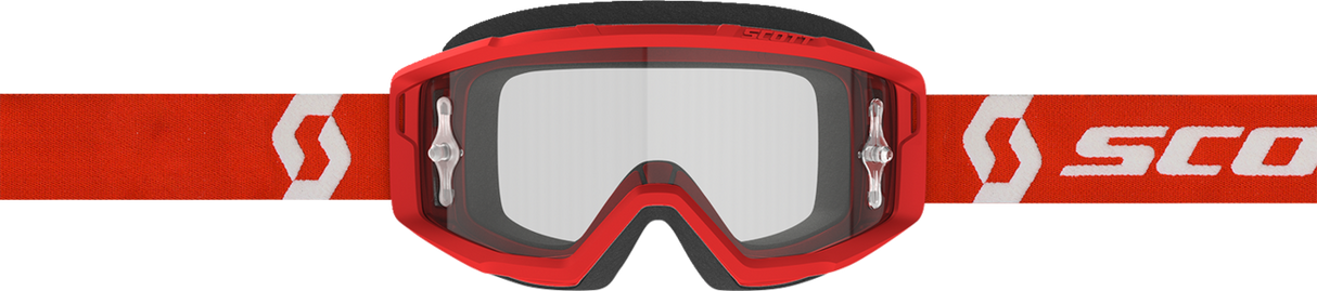 Primal Goggles - Red/White - Clear