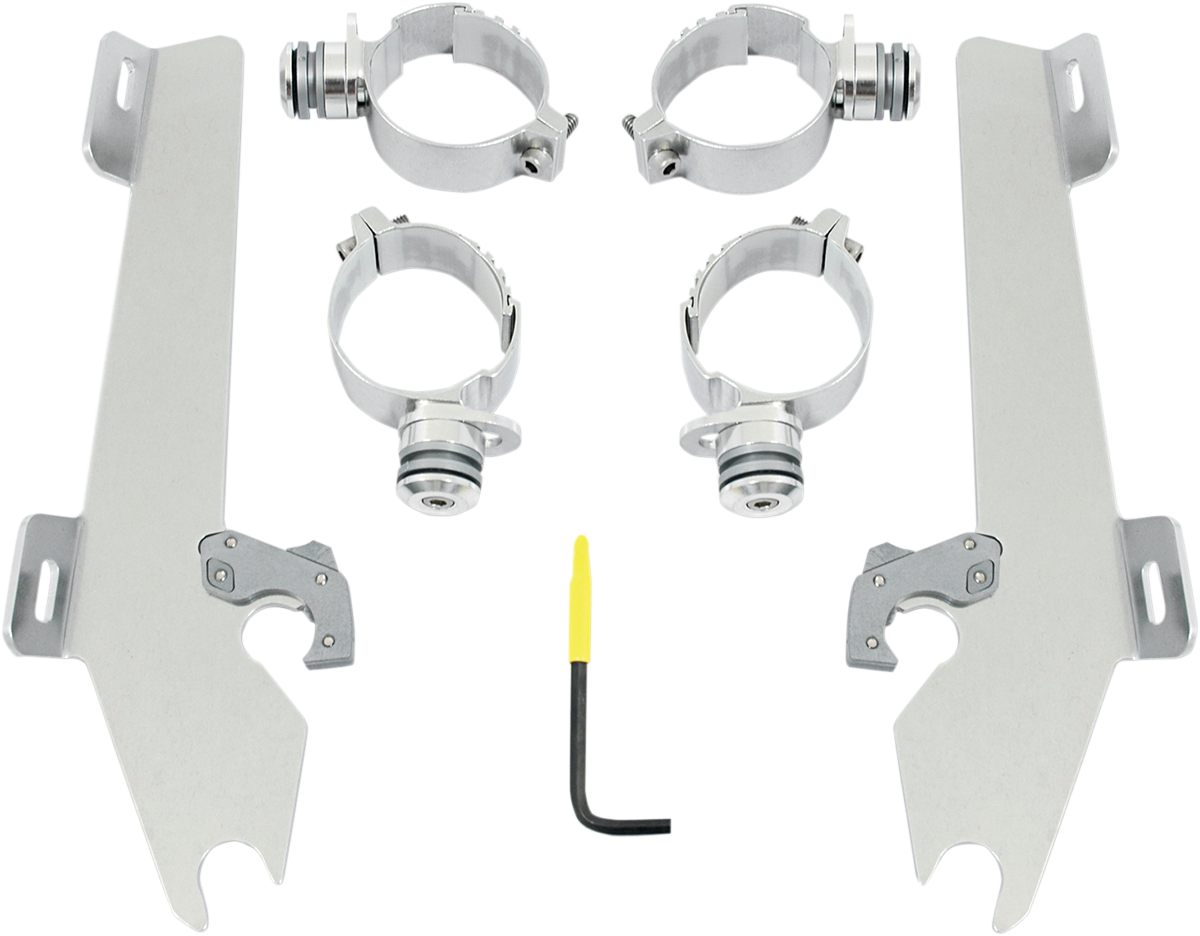 Batwing Trigger Lock Mounting Kit - M50 - Polished 2005 - 2009