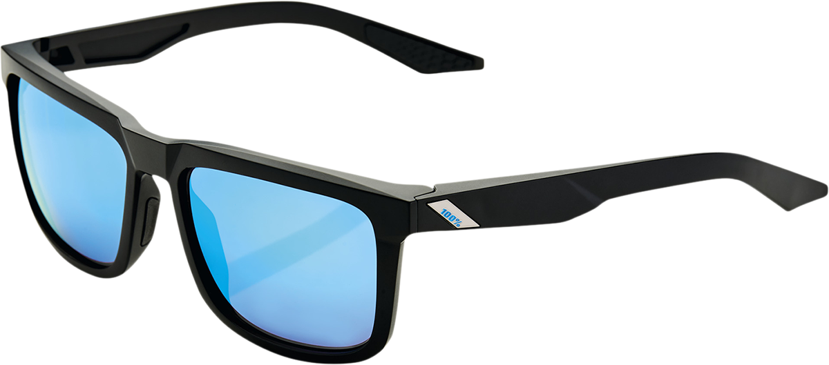 Blake Sunglasses - Matte Black - HiPER Blue Mirror