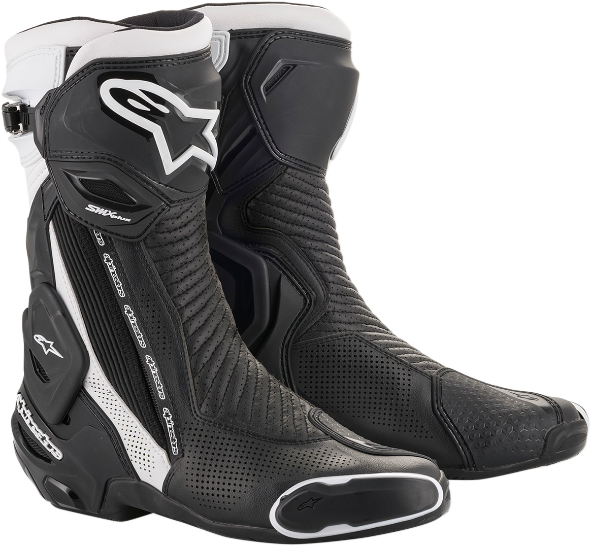 SMX+ Vented Boots - Black/White - US 6.5 / EU 40