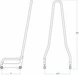 EXFIL Sissy Bar - Softail - Chrome 2018 - 2023