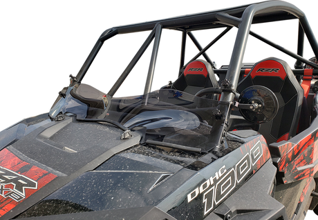 Flare™ Windshield - 6-1/4\" - Dark Smoke - RZR 2014 - 2022