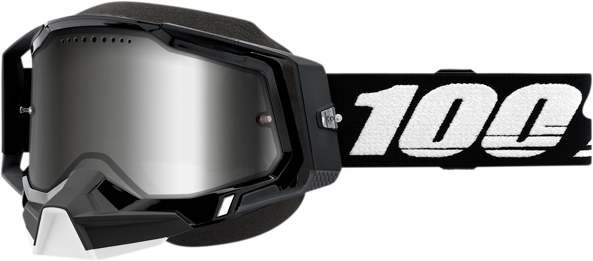 Racecraft 2 Snow Goggles - Black - Silver Mirror