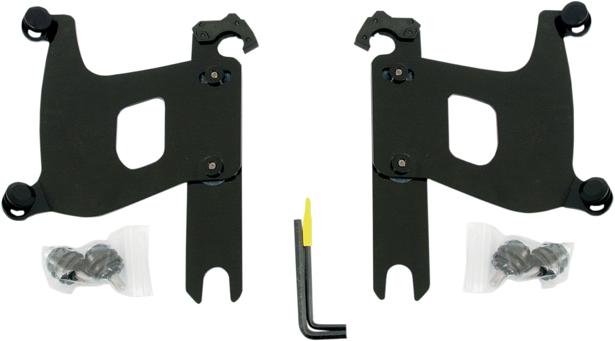 Bullet Trigger Lock Mounting Kit - Covered Forks - Without Lightbar - Black 1986 - 2017