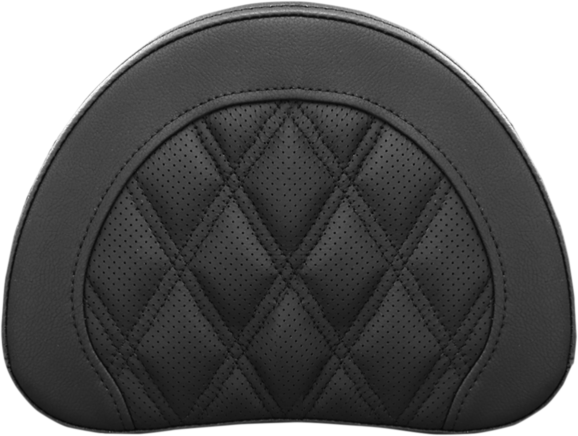 Sissy Bar Pad - Lattice Stitched - Black