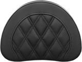 Sissy Bar Pad - Lattice Stitched - Black