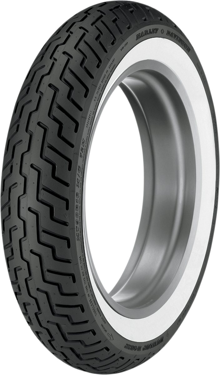 Tire - D402 - Front - MT90-16 - Wide Whitewall - 72H