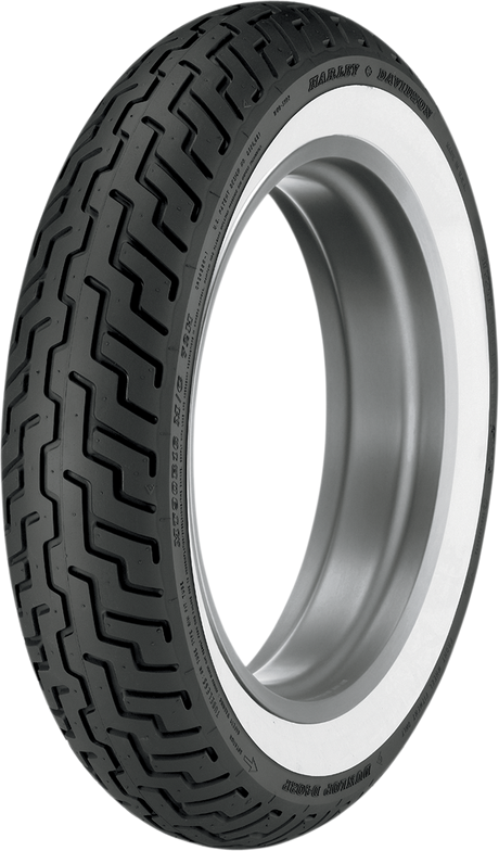 Tire - D402 - Front - MT90-16 - Wide Whitewall - 72H