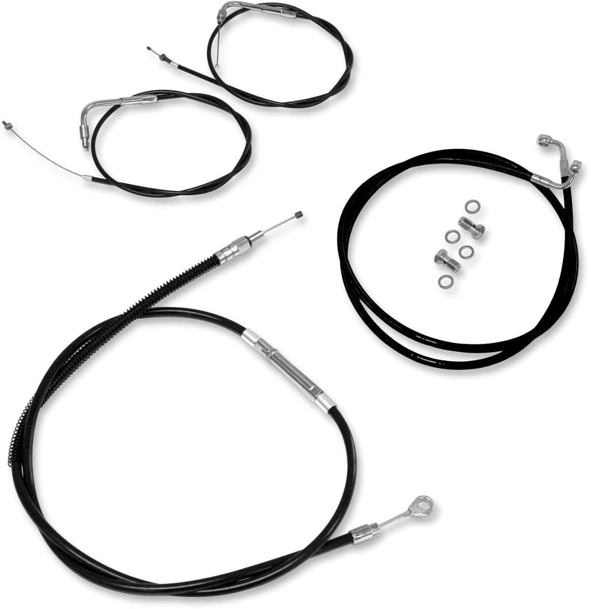 Cable Kit - +2\" - Bolt - Black 2014 - 2017