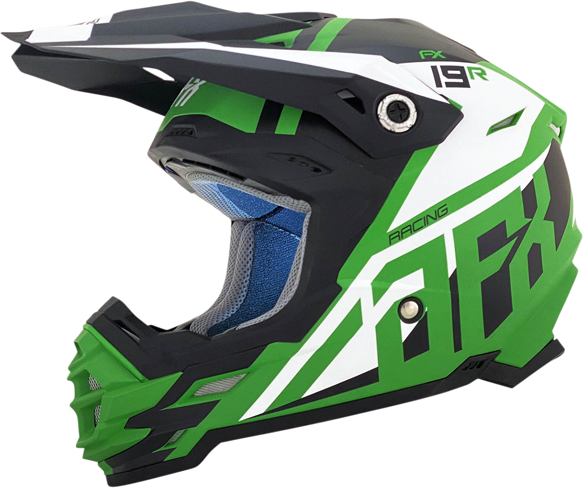 FX-19R Helmet - Racing - Matte Green - Medium