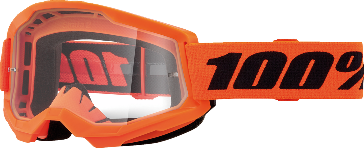 Strata 2 Junior Goggle - Neon Orange - Clear