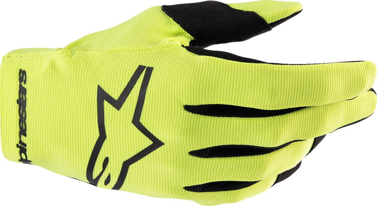 Youth Radar Gloves - Fluo Yellow/Black - Medium