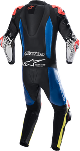 GP Tech Suit v4 - Black/Blue/Yellow Fluorescent - US 48 / EU 58