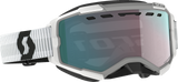 Fury Snow Goggles - White - Enhancer Aqua Chrome