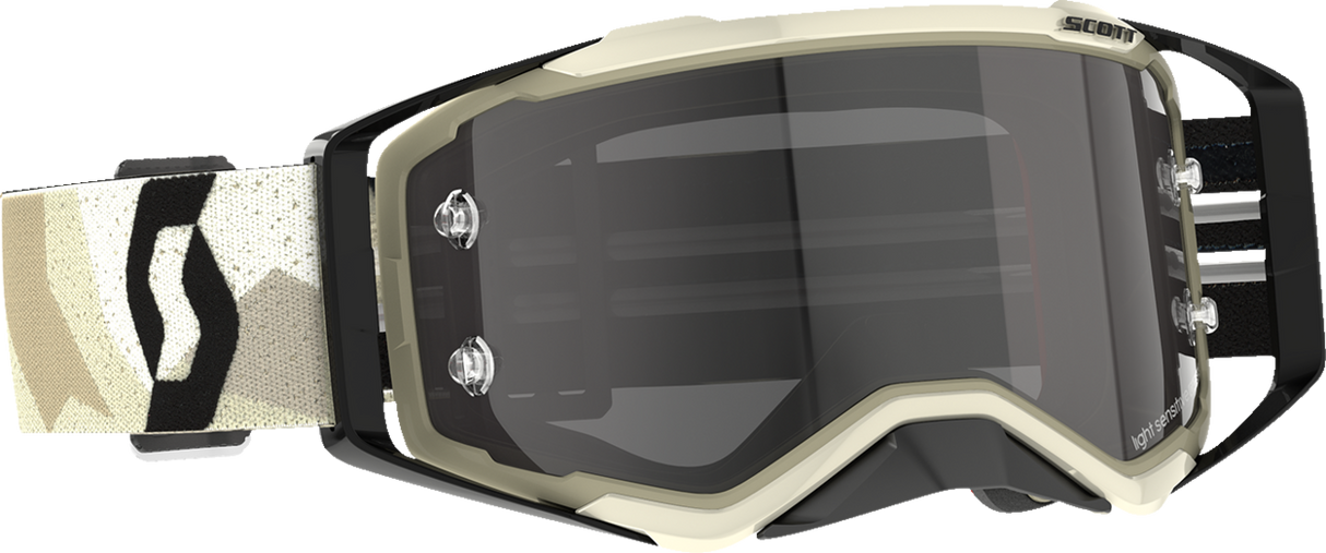 Prospect Sand Light Sensitive Goggles - Camo Beige/Black - Gray Works