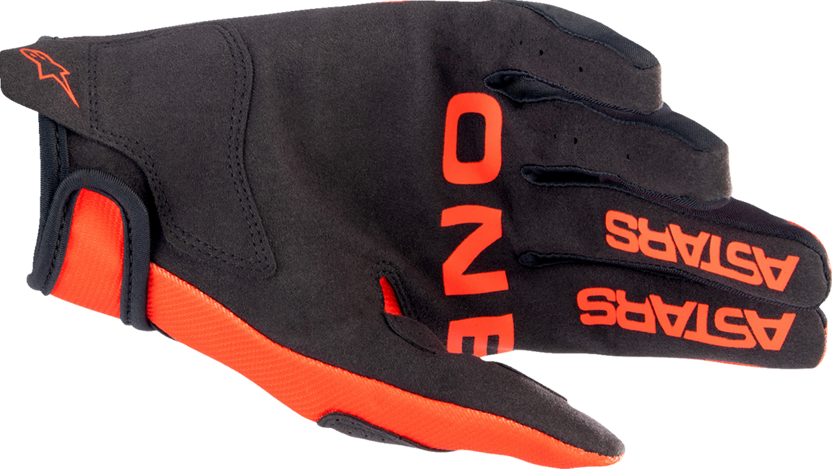 Youth Radar Gloves - Hot Orange/Black - Small