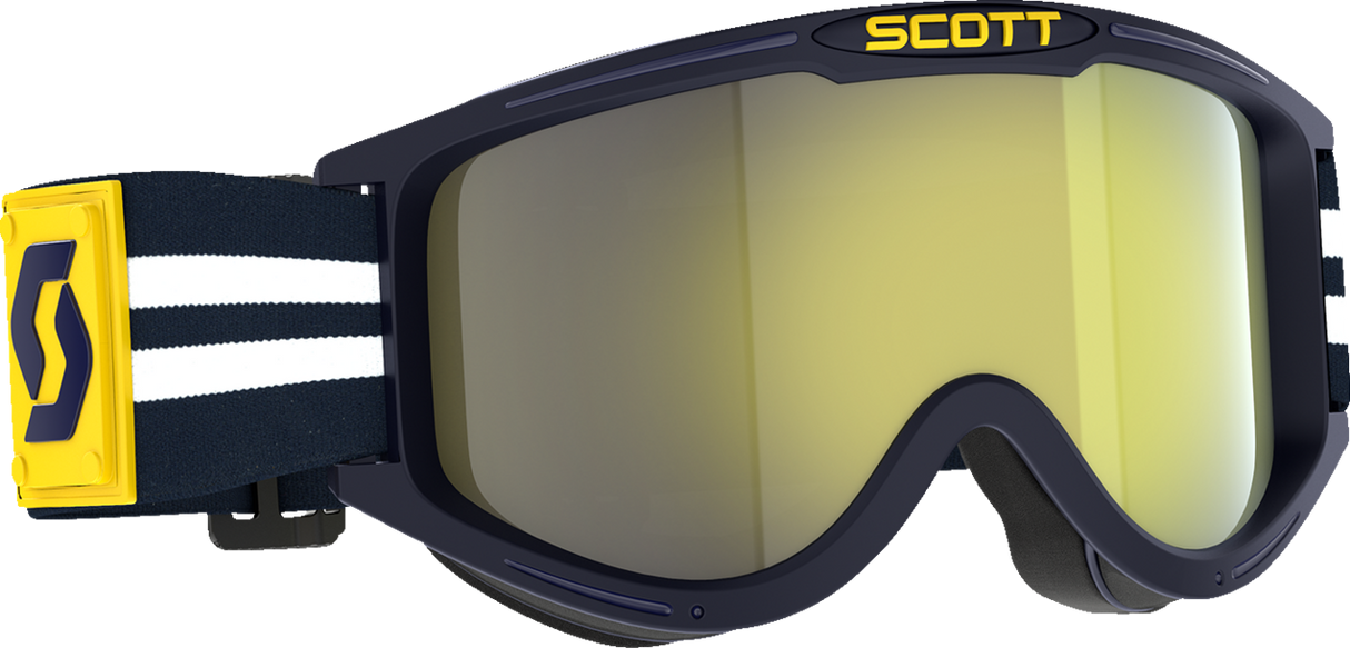 89X Era Goggles - Blue/White - Yellow Chrome