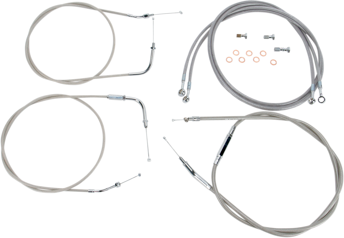 Cable Line Kit - 15\" - 17\" - \'99 - \'03 Roadstar - Stainless Steel 1999 - 2003