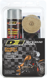 Exhaust Wrap Kit - Tan Wrap w/ Aluminum HT Silicone™ Coating