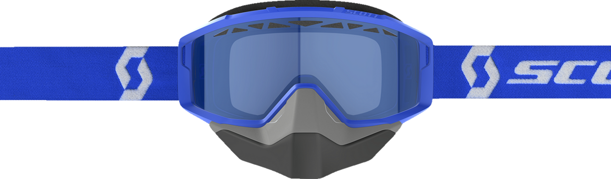 Primal Snow Cross Goggle - Blue/White - Dual Lens - Blue