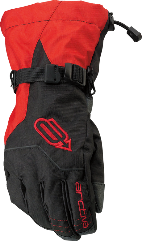 Pivot Gloves - Black/Red - Large