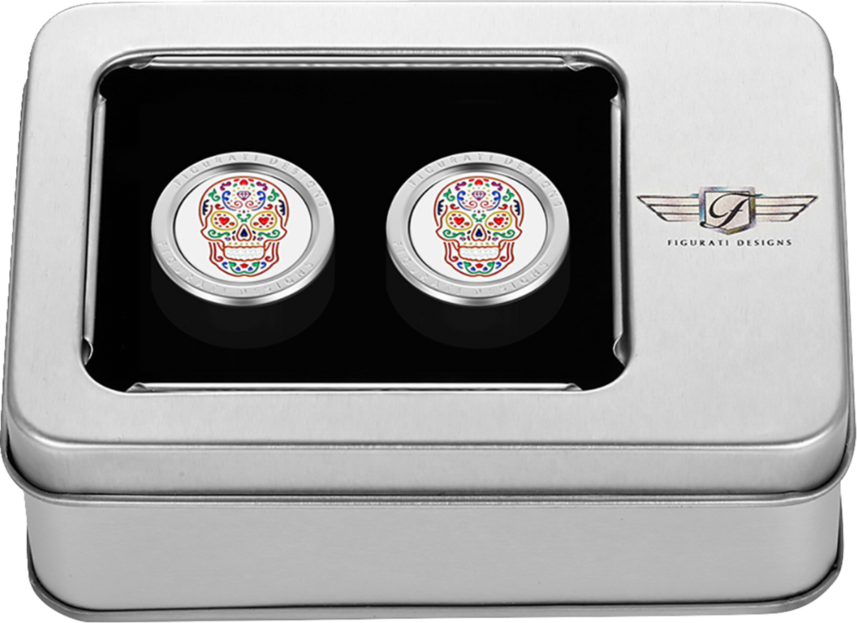 Docking Cover - Medium - Mirror Polished - Sugar Skull