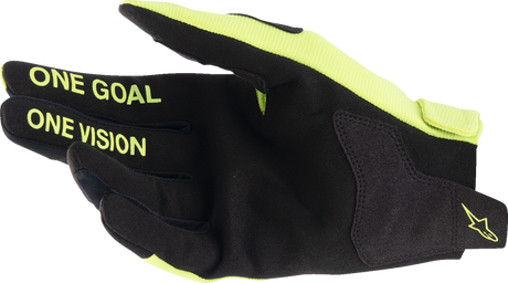 Youth Radar Gloves - Fluo Yellow/Black - 2XS