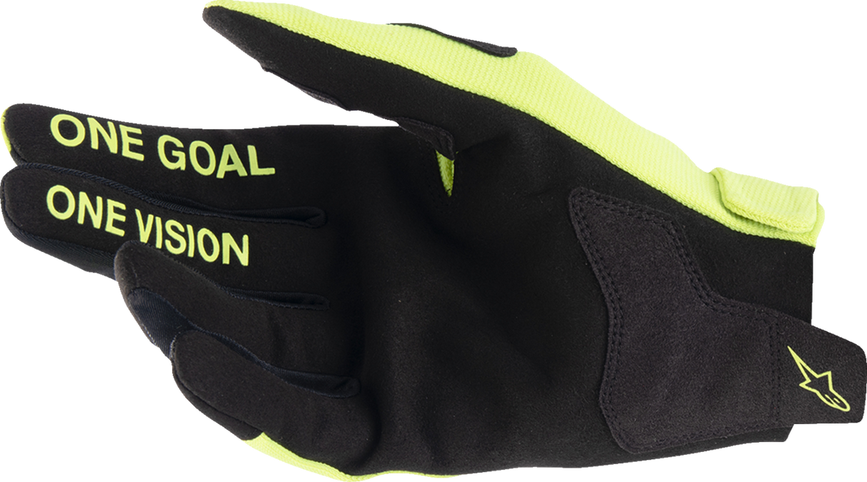 Youth Radar Gloves - Fluo Yellow/Black - Medium