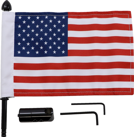 Luggage Rack Flag Mount - 1/2\" Round - With 6\" X 9\" Flag