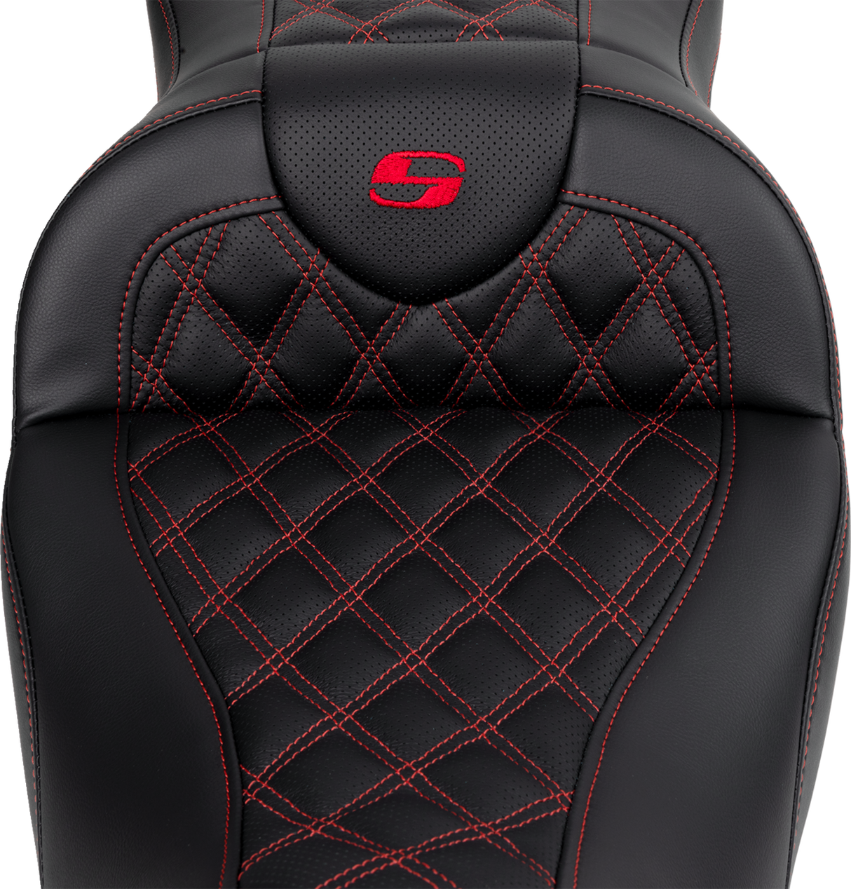 Roadsofa™ Seat - with Backrest - Red Stitch - FL \'08-\'23 2008 - 2023