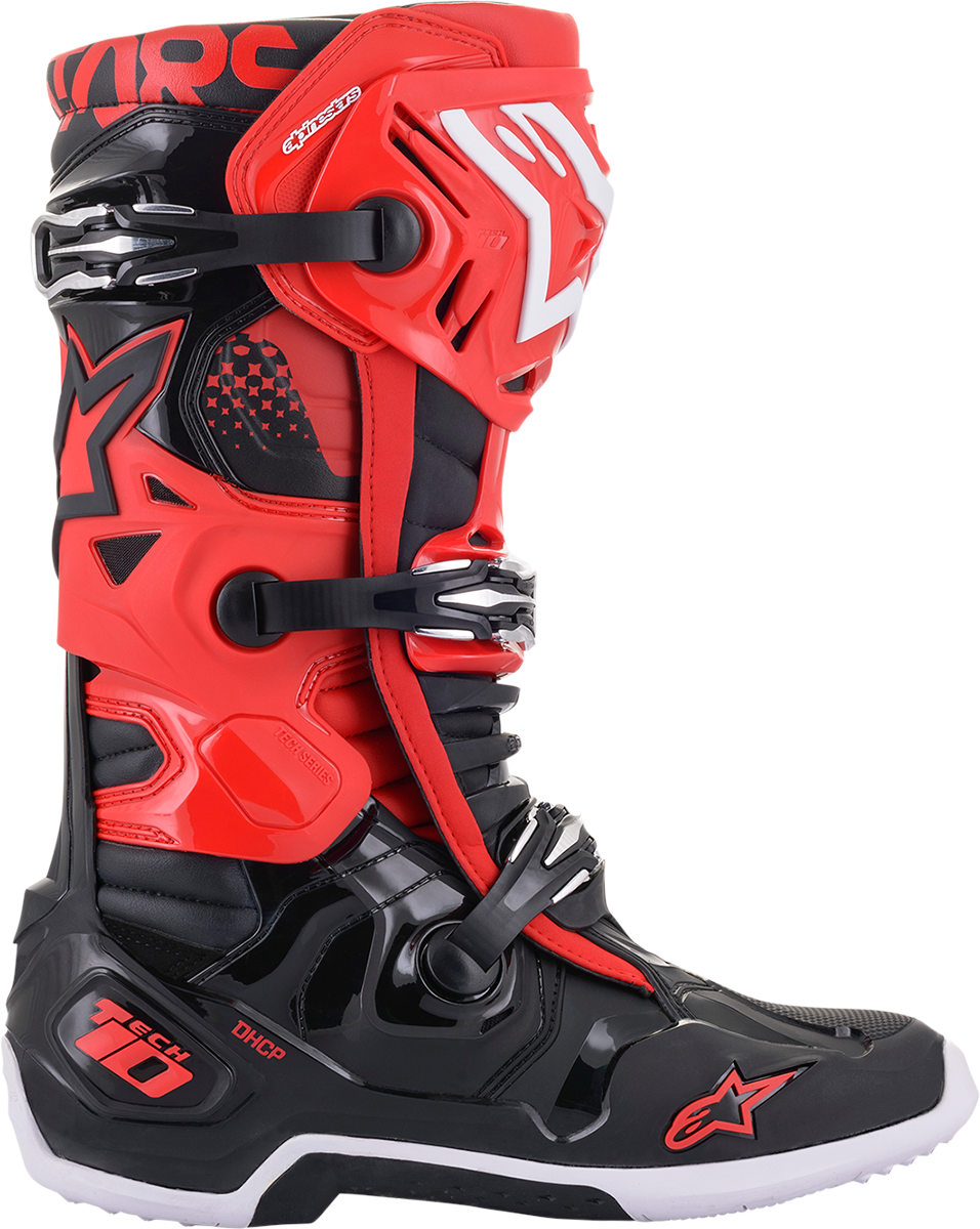 Tech 10 Boots - Black/Red - US 7