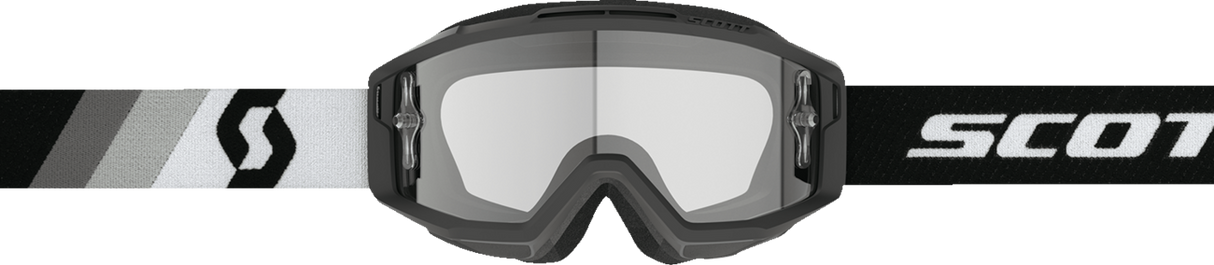 Split OTG Goggle - Premium Black/White - Clear Works