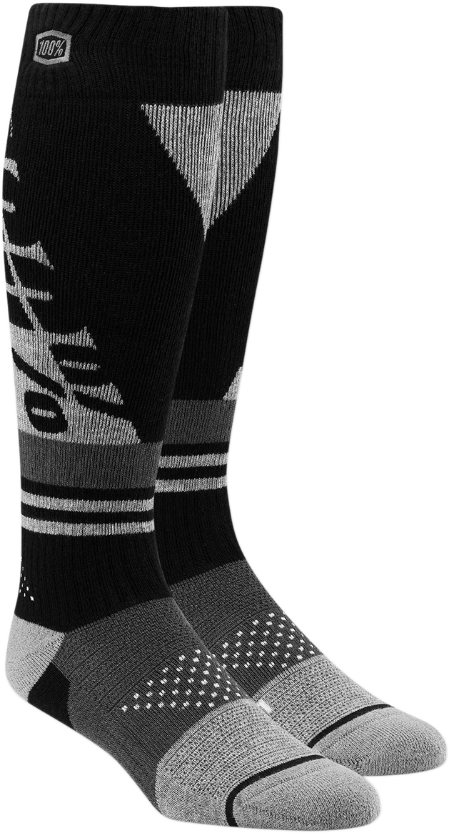 Youth Torque Socks - Black/Gray - Large/XL