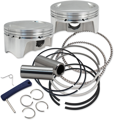 Big Bore Forged Piston Kit - 107\" Twin Cam - Standard 2007 - 2017