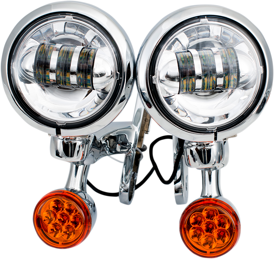 LED Turn/Run Lights - 4-1/2\" - Chrome/Chrome 1994 - 2020