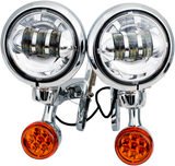 LED Turn/Run Lights - 4-1/2\" - Chrome/Chrome 1994 - 2020