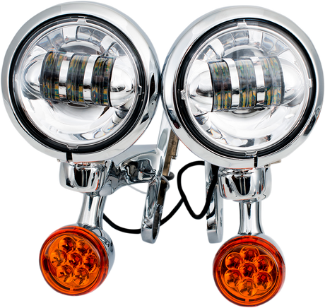 LED Turn/Run Lights - 4-1/2\" - Chrome/Chrome 1994 - 2020