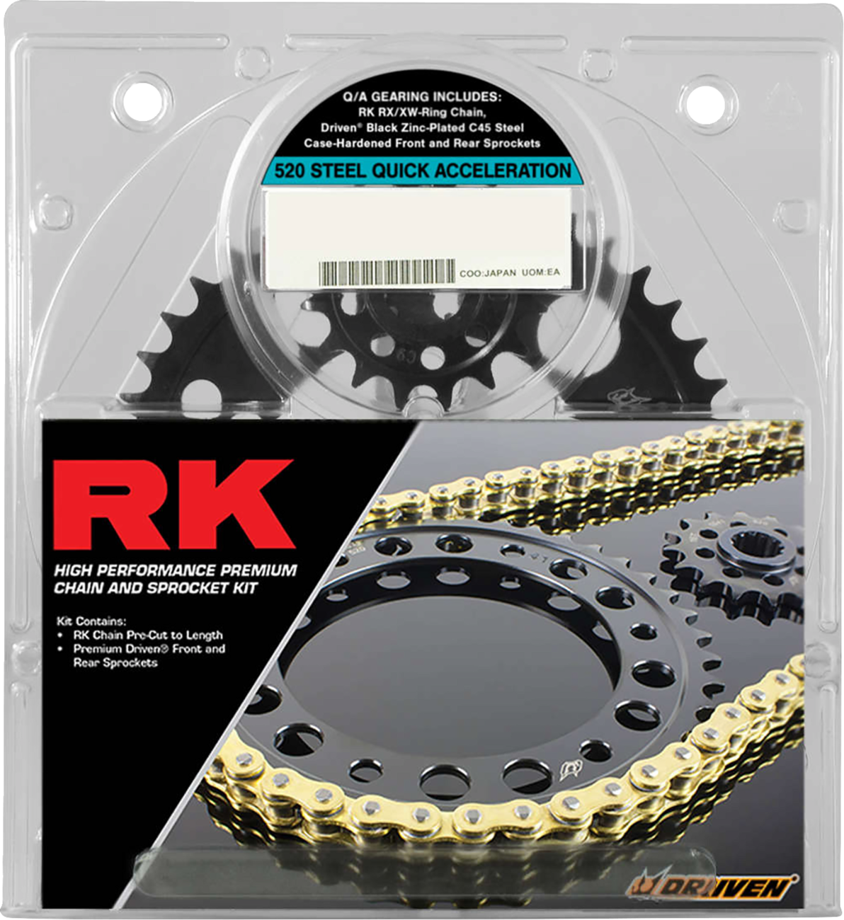 Chain and Sprocket Kit - Quick Acceleration - GSX-R1000R - Gold 2017 - 2022