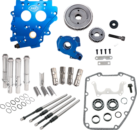 Cam Chest Kit without Cams - Gear Drive - Oil Cooled - Chrome Pushrods - Twin Cam 1999 - 2006