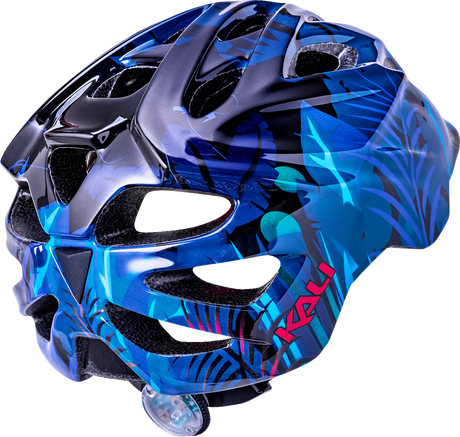 Child Chakra Lighted Helmet - Jungle - Gloss Blue - Small