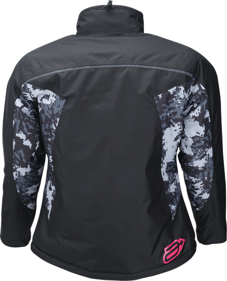 Women\'s Pivot 7 Jacket - Black/Camo Gray/Pink - XS