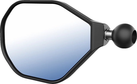 Tough-Mirror™ - Side View - Oval - Black - Left with Ball