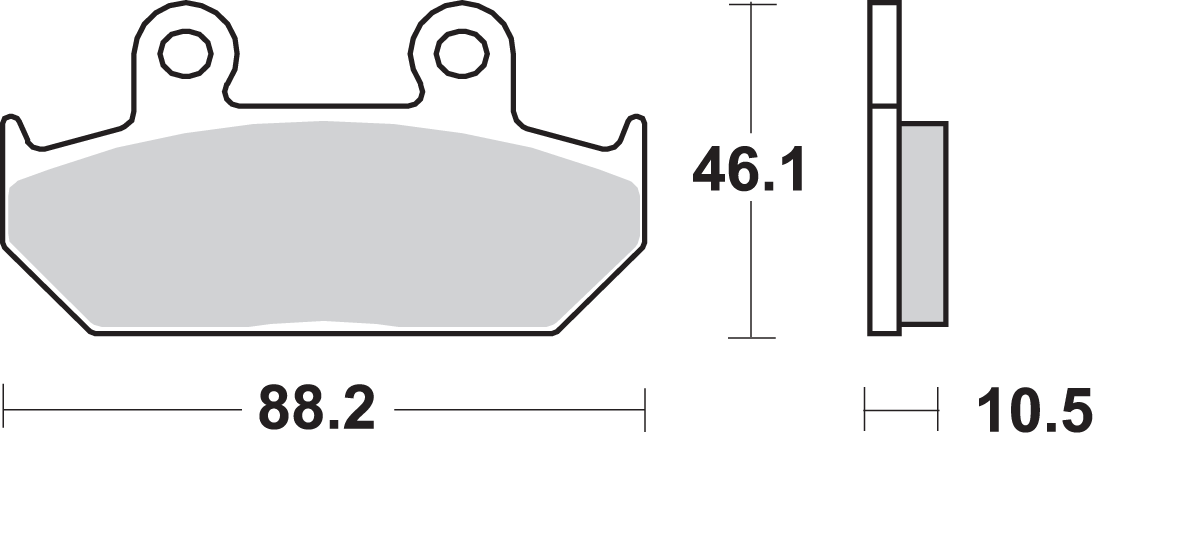 HS Brake Pads - Honda - 647HS 1988 - 1993